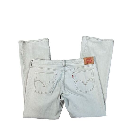 vintage y2k levi’s 518 super low rise bootcut stretch flared leg khaki jeans 17 - Picture 1 of 12